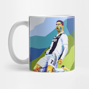 Cristiano Ronaldo in Wpap Pop Art Mug